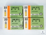 Four Boxes of 50 Sellier & Bellot .22LR REX Ammunition