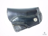 Leather Snub Nose Revolver Holster - Missing Belt Attachment