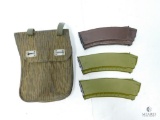 Military Pouch with Three AK-47 Magazines