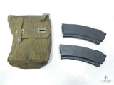 Military Magazine Pouch with Two AK-74 Magazines