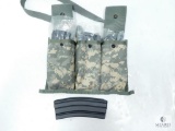 Five Steel AR-15 Magazines with Pouch