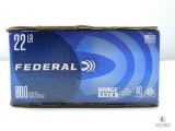 800 Rounds Federal .22 Long Rifle Ammo. 40 Grain LRN 1200 FPS