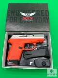 NEW in the Box! SCCY CPX-2 Semi Automatic 9mm Pistol - Orange Frame (06321)