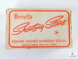 New Old Stock - Herrett's Shooting Star Checkered Walnut Grips fits Colt Revolver (Vintage Boxes)