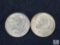 Group of Two 1921-P Morgan Silver Dollars