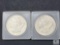 Group of Two 1921-P Morgan Silver Dollars