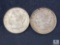 Group of Two 1921-P Morgan Silver Dollars
