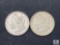 Group of Two 1921-P Morgan Silver Dollars