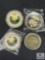Group of Four Challenge Coins - (2) Navy SEAL, ATF and USS San Jacinto