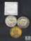 Three Challenge Coins/Tokens - Apache, Face on Mars, Yorktown