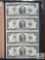 World Reserve Monetary Exchange Uncut Sheet of Four US $2 Small-size Notes