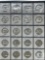 Sheet of 20 Walking Liberty Half Dollars from the 1940s