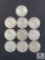 Group of 10 Mixed Date and Mint Walking Liberty Half Dollars from the 1940s