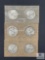Mixed Lot Six Walking Liberty Half Dollars