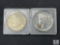 Two 1922 Peace Dollars