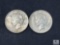 Two 1923 Peace Dollars