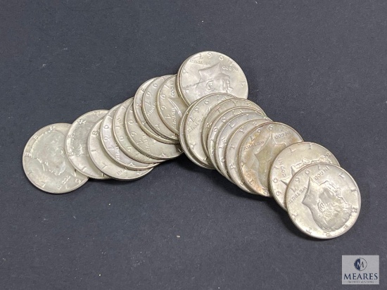 19 Mixed Date 40% Silver Kennedy Half Dollars