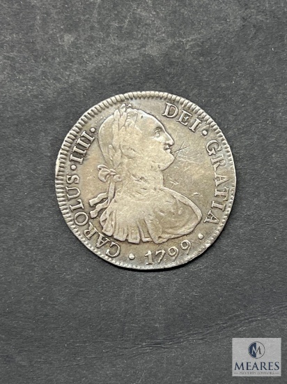 1799 Mexico Spanish Colonial 8 Reales Carol Carolus IIII