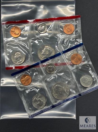 1986 and 1987 US Mint UNC Coin Sets - No Envelopes
