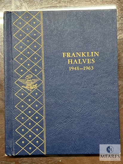 Franklin Half Dollar Collector Book with 34 Coins