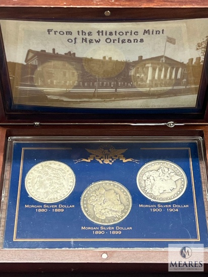 Three-coin Morgan Set - 1882-O, 1894-O and 1900-P