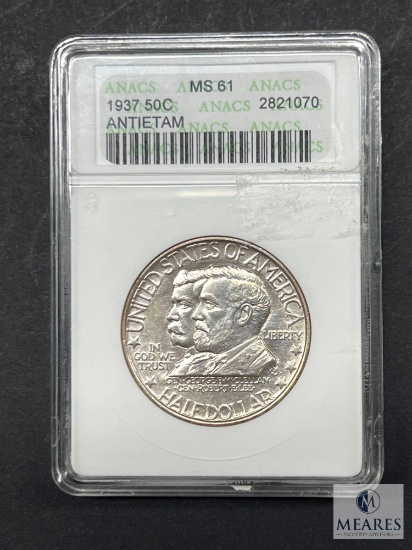 ANACS Graded 1937 Antietam Commemorative Half Dollar