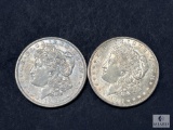 Group of Two 1921-P Morgan Silver Dollars