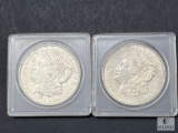 Group of Two 1921-P Morgan Silver Dollars