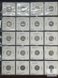 Sheet of 20 Mixed Date and Mint Mercury Dimes - Lower Grades