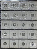 Sheet of 20 Mixed Date and Mint Mercury Dimes - Lower Grades