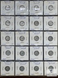 Sheet of 20 Mixed Date and Mint Mercury Dimes - Lower Grades