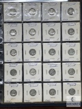 Sheet of 20 Mixed Date and Mint Mercury Dimes - Lower Grades