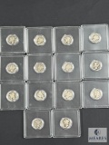 Sheet of 14 Mixed Date and Mint Mercury Dimes - Lower Grades