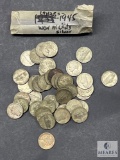 Roll of Mixed Date Wartime Silver Alloy Nickels