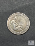 1881-CC Morgan Hobo Dollar Fantasy Coin Nude Lady with Pistol