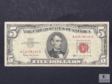Series 1963 US $5 Red Seal United States Note