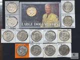 Mixed Lot of 14 Eisenhower Dollars