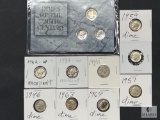 Mixed Lot of Silver Dimes