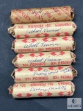 Six Unsearched Rolls of Lincoln Wheat Cents