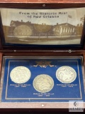 Three-coin Morgan Set - 1882-O, 1894-O and 1900-P