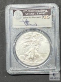 PCGS Graded - 2024 US Silver Eagle First Strike MS69 - Government Box #3