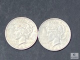 Two 1923 Peace Dollars