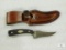 New Schrade Old Timer Sharpfinger Fixed Blade with Leather Sheath