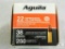 250 Rounds Aguila .22 Long Rifle Ammo. 38 Grain Hollow Point