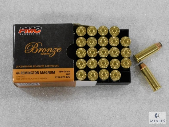 25 Rounds PMC .44 Magnum Ammo. 240 Grain Soft Point