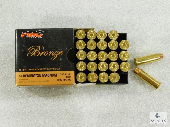 25 Rounds PMC .44 Magnum Ammo. 180 Grain Hollow Point