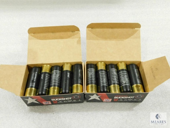 20 Rounds PPU .12 Guage Buckshot. 2 3/4" 00Buck 9 Pellet