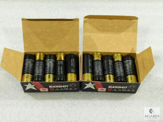 20 Rounds PPU .12 Guage Buckshot. 2 3/4" 00Buck 9 Pellet