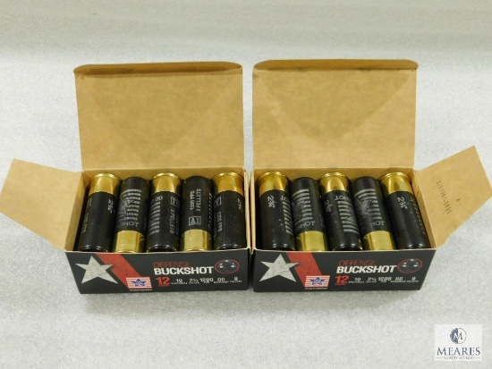 20 Rounds PPU .12 Guage Buckshot. 2 3/4" 00Buck 9 Pellet