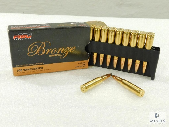 20 Rounds PMC .308 Ammo. 150 Grain Soft Point